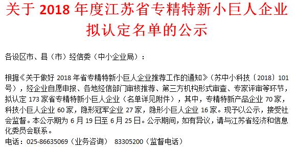 喜讯！ng28.com科技荣获“江苏省科技小巨人企业”
